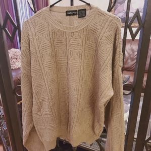 Nude kaki vintage pullover knit claiborne sweater